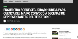 Encuentro sobre seguridad hídrica